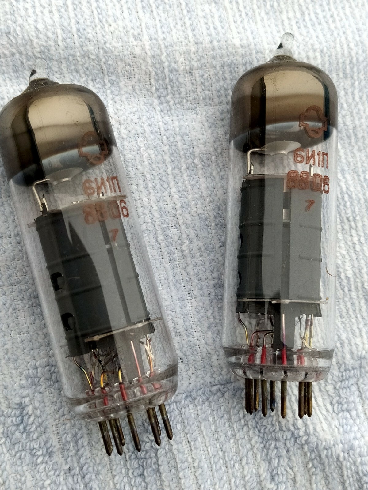 10 pcs NOS tube 6I1P (rus 6И1П) ECH81 / 6AJ86 triode-heptode tubes, USSR, 1988