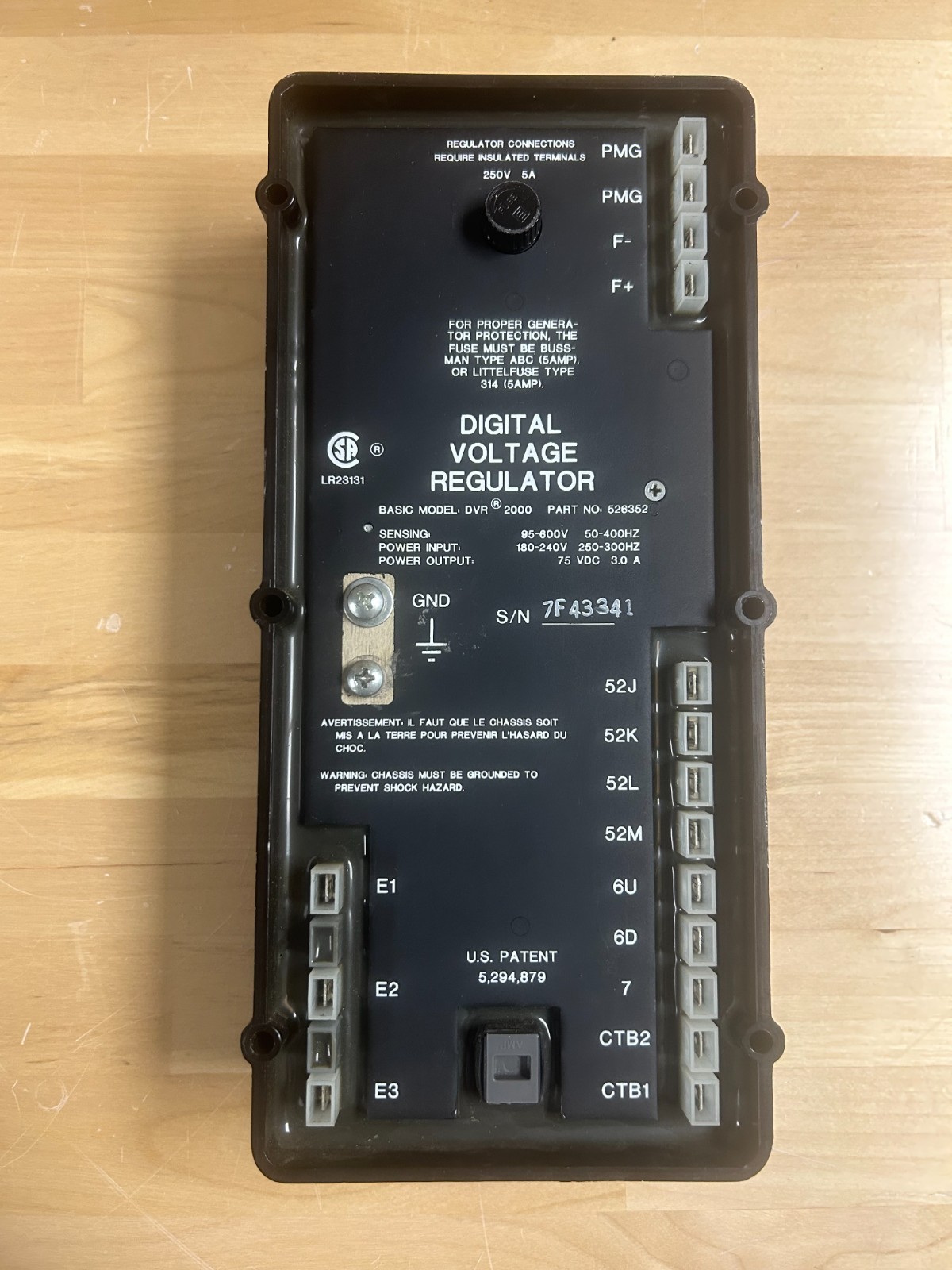 MARATHON ELECTRIC DVR2000 DIGITAL VOLTAGE REGULATOR P/N 526352