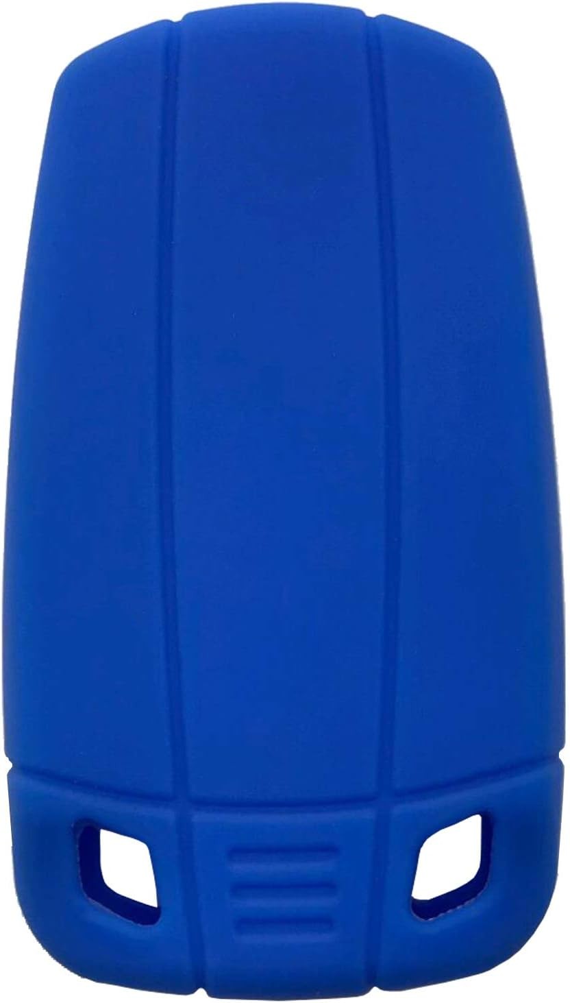 Silicone Key Fob Cover Case for BMW 1 3 5 Series X5 X6 Z4 E9 Color: Black Blue
