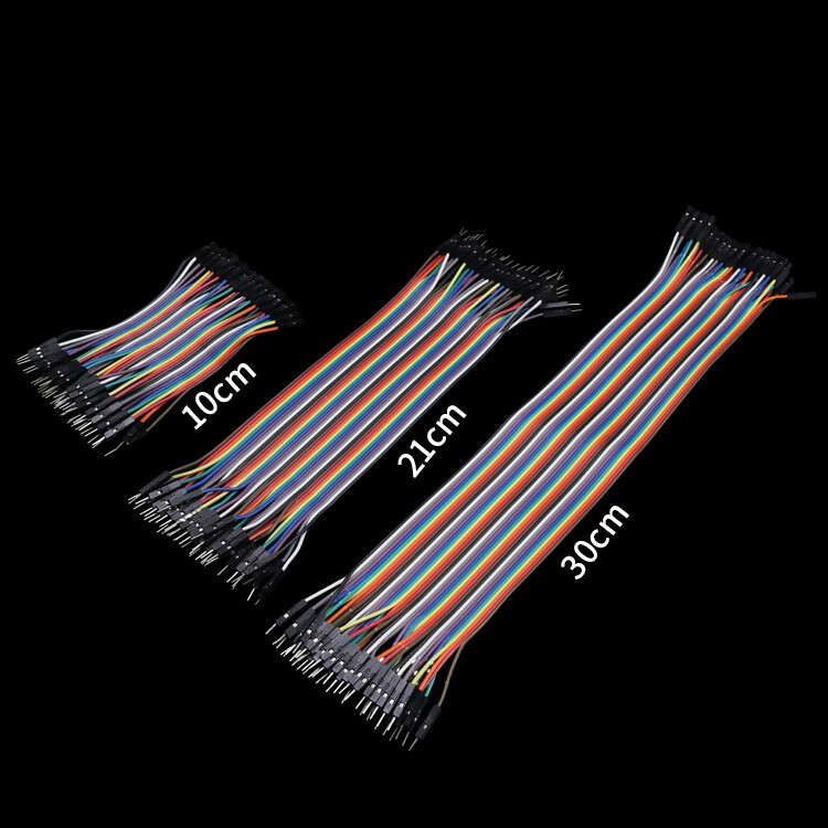 40P Dupont Male Female 10cm/15cm/21cm/30cm/40cm Jumper Wire Connectors Leads