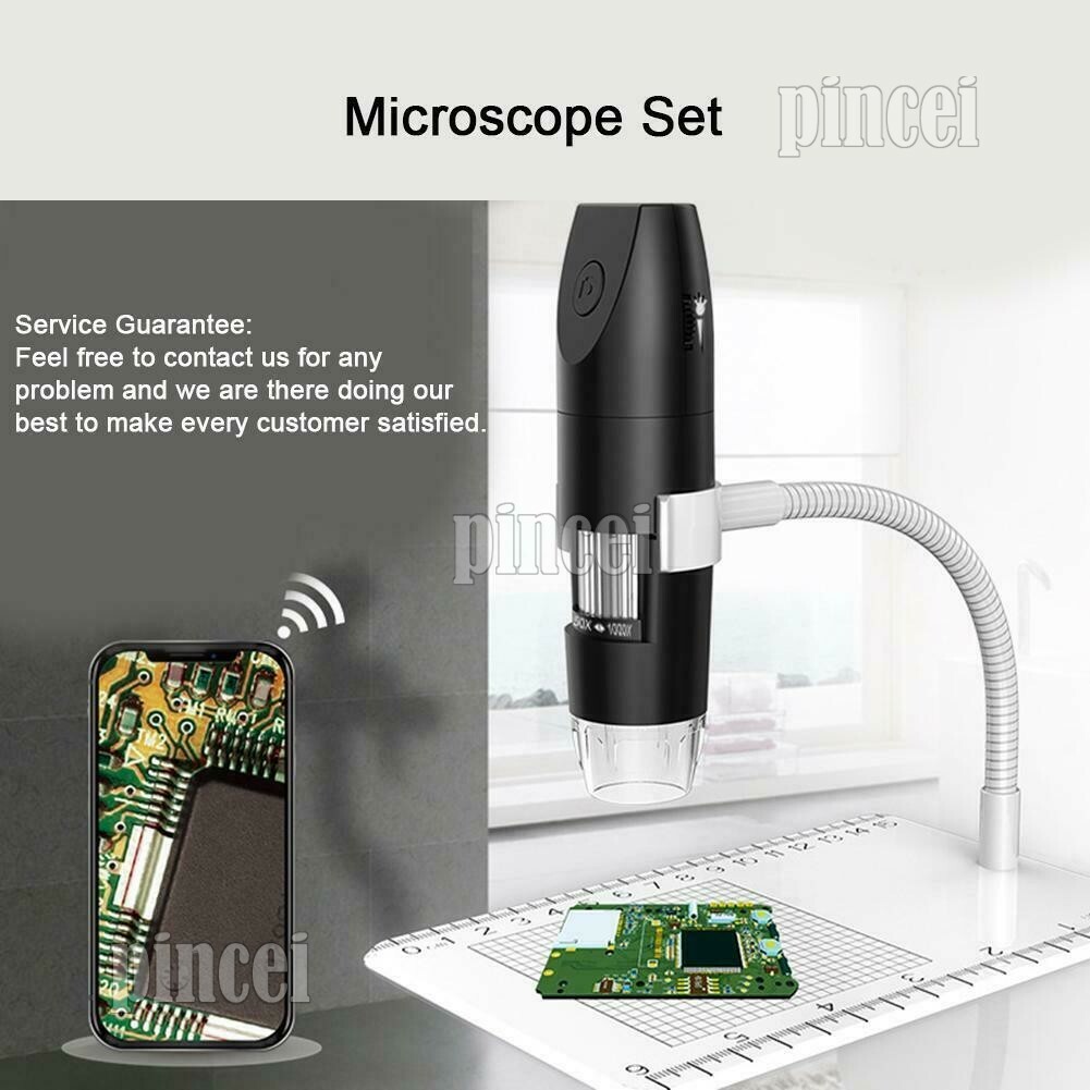 Maxgeek 200MP Digital Microscope Wireless WiFi 1000X USB Magnifier f/iOS Andriod