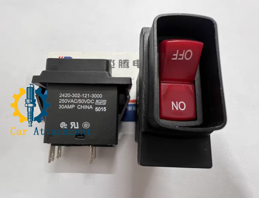 1PCS NEW FOR 2420-302-121-3000 rocker power switch 4 feet 2 gears 30A 4.5A