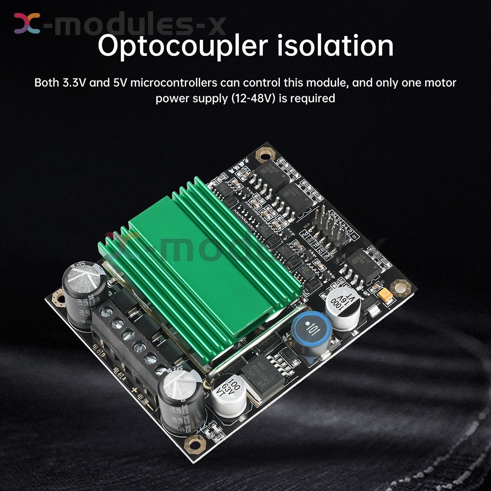 H-bridge 100A DC Motor Drive Module High Power Motor Speed Control 2 Channel DIY