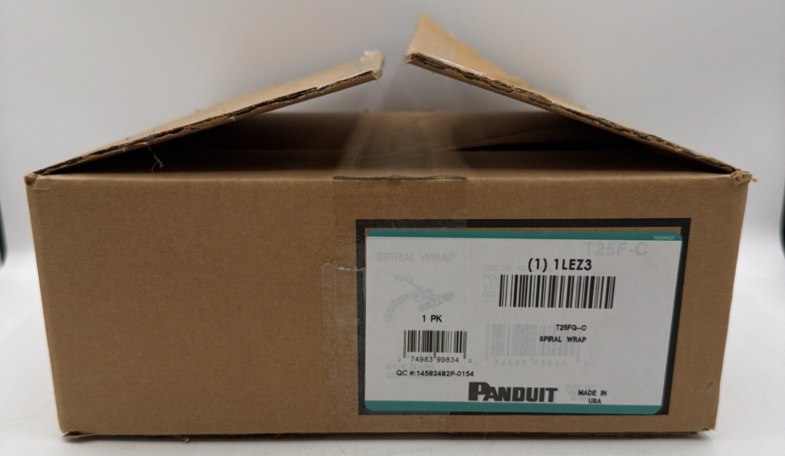 Panduit Spiral Wrap 0.250 In. 100 ft. L Natural T25F-C Free Shipping Open Box