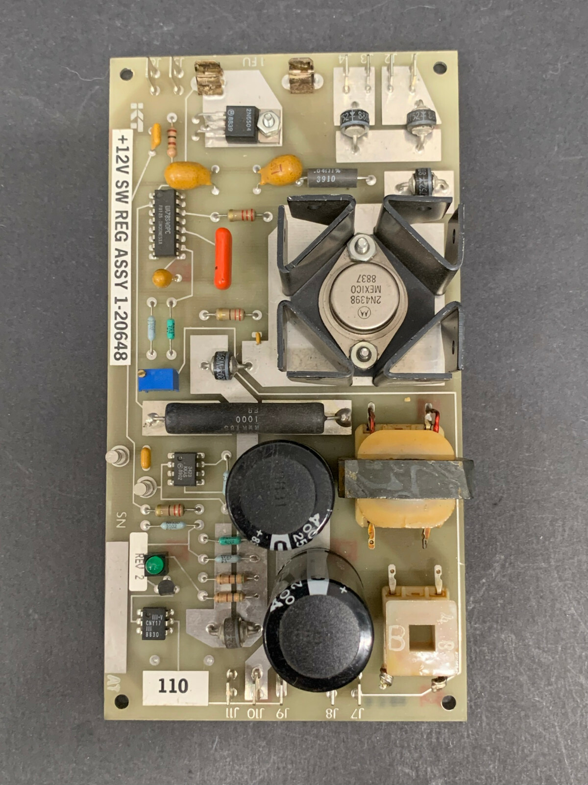 Kearney Trecker SW Reg Assembly +12V 1-20648 PC Board – 30 Day Warranty