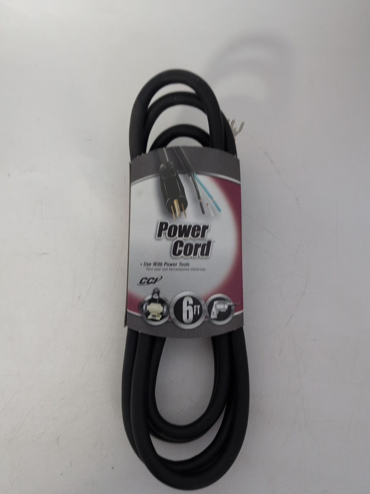 Appliance POWER CORD CCI COLEMAN CABLE 16/3 6FT 13A, 125V NEMA 5-15