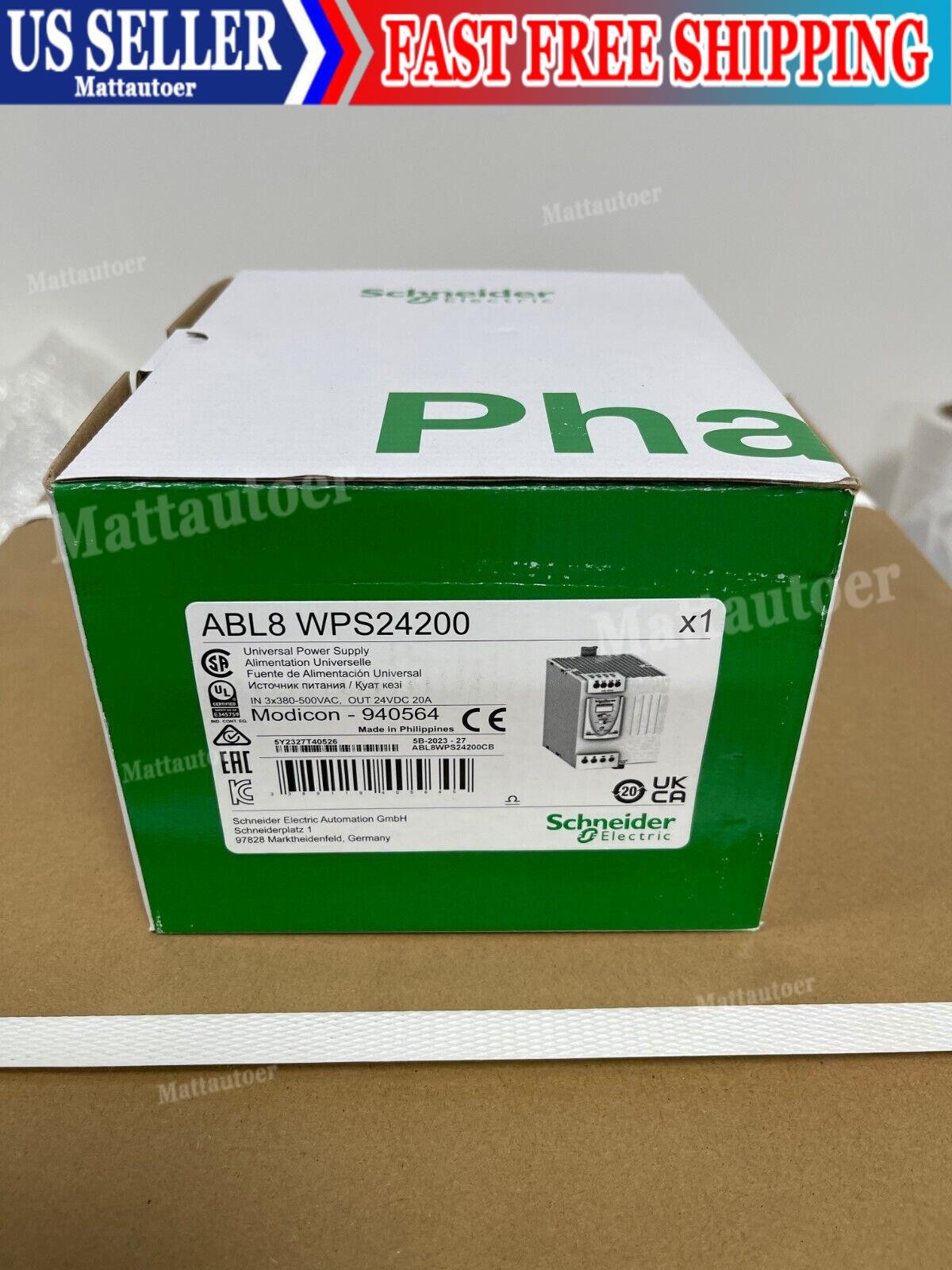 New original ABL8WPS24200 industrial rail power switch power supply, free shippi