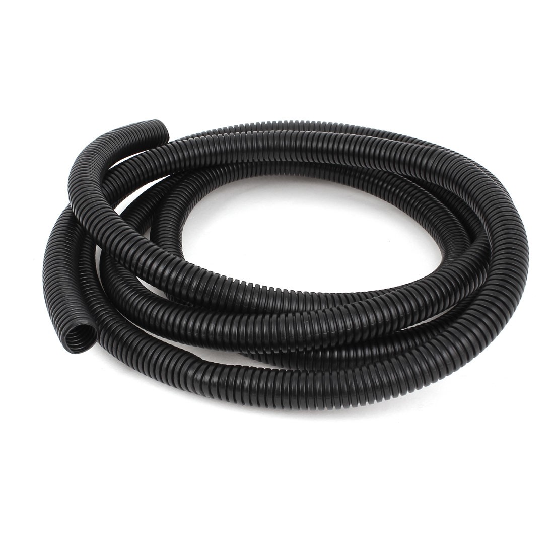 3 M 15×18 mm PVC Flexible Corrugated Conduit Tube for Garden,Office Black