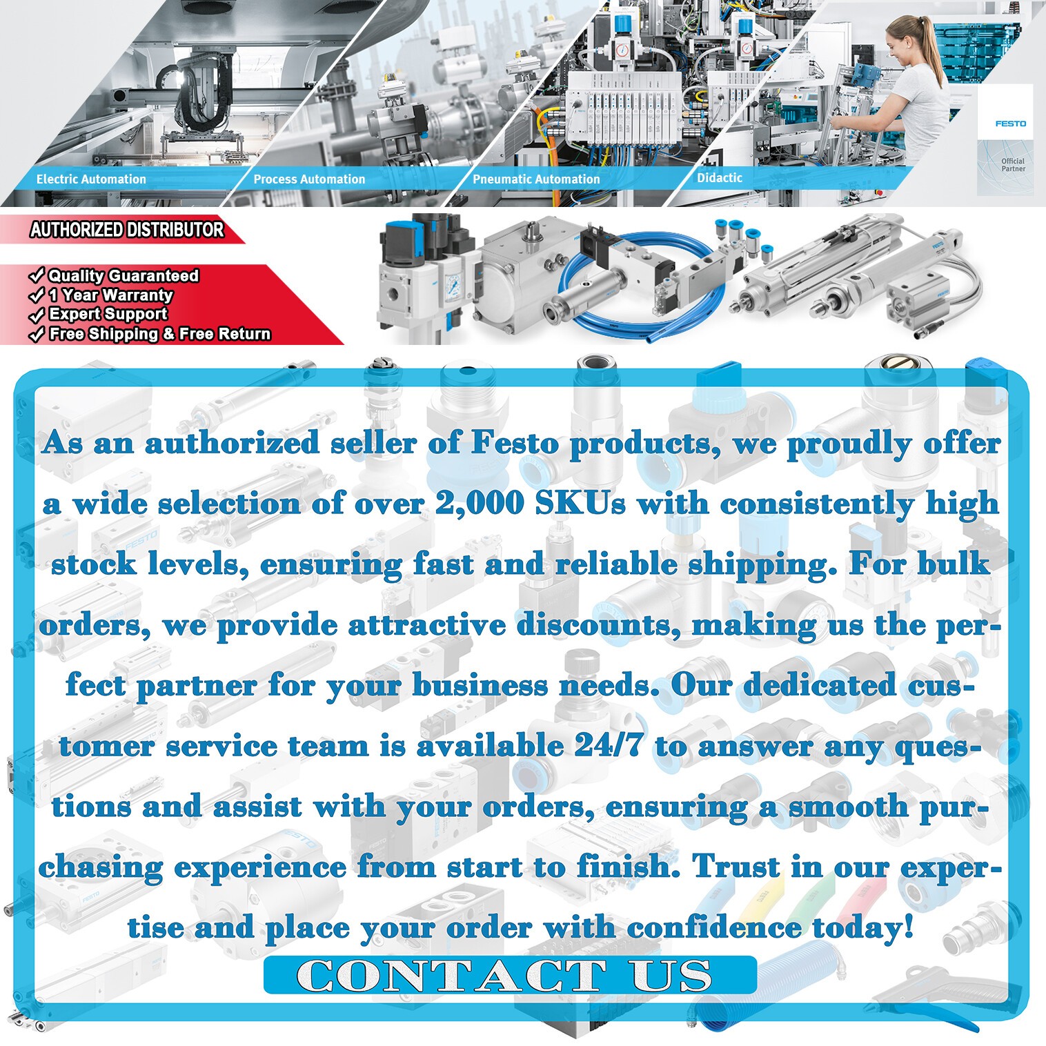 US FREE TAX New Festo DSBC-40-25-PPVA-N3 1376656 Cylinder One Year Warranty