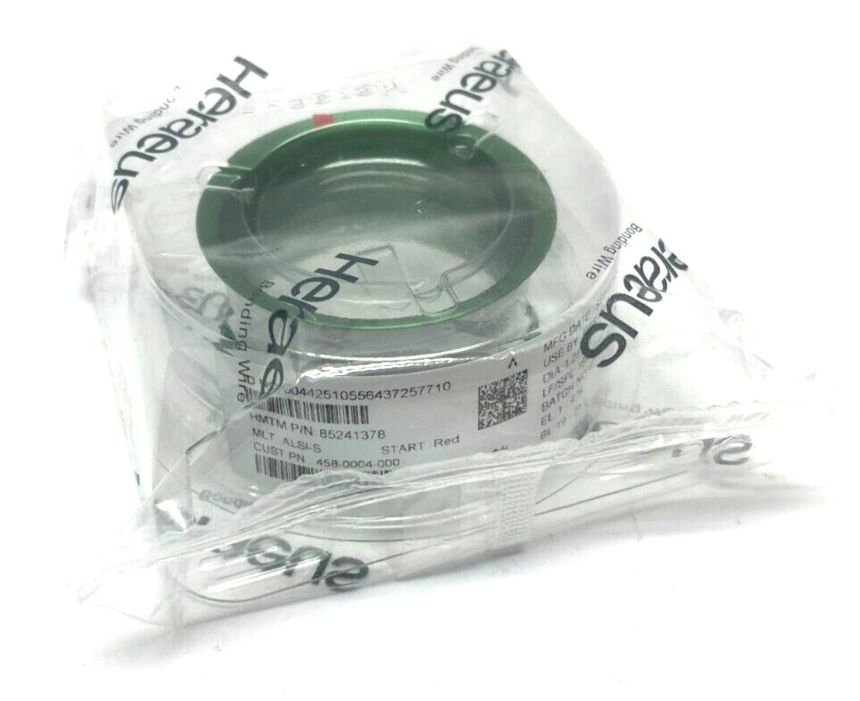 Heraeus ALSI-S Bonding Wire 1.25 mil Diameter 1640′ Length EXPIRED MARCH 2023