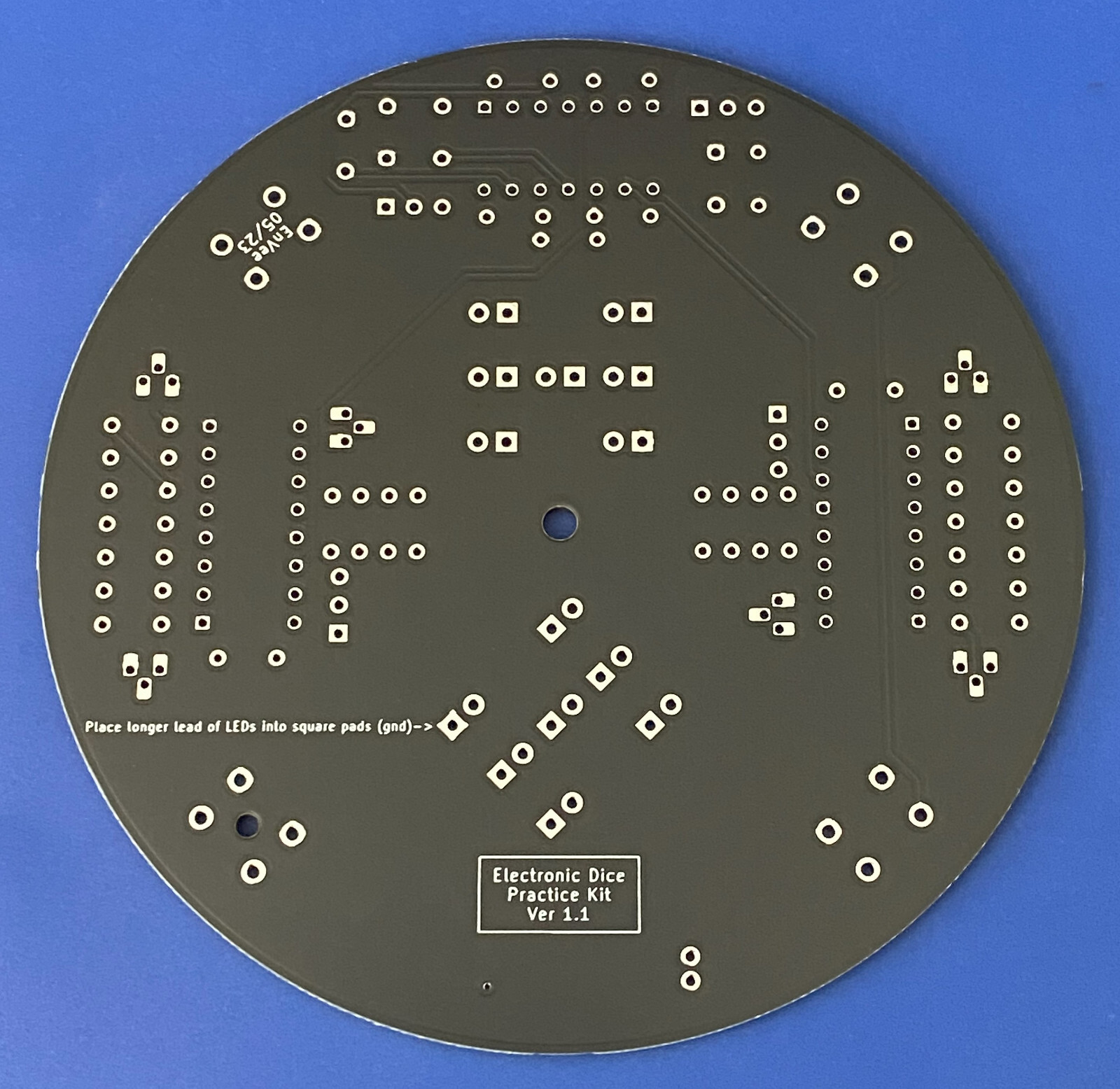 THT Soldering Practice Circuit Board Kit – Electronic Dice