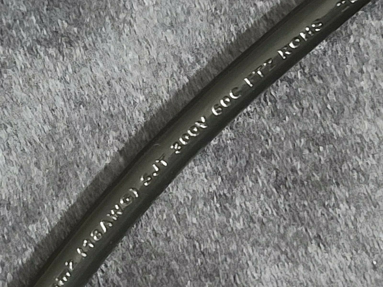 Belden Wire 19352 18/3C SJT Premium Portable Cordage Power Cord Cable Black/10ft