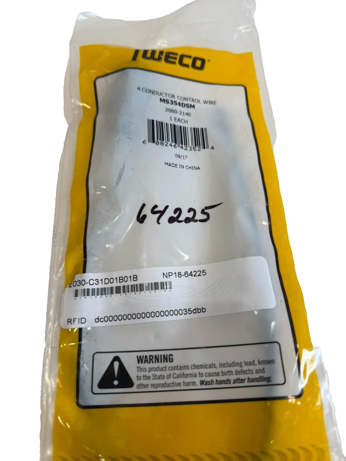 NEW LOT OF 7 TWECO 2060-2140 4 CONDUCTOR CONTROL WIRE MS354DSM