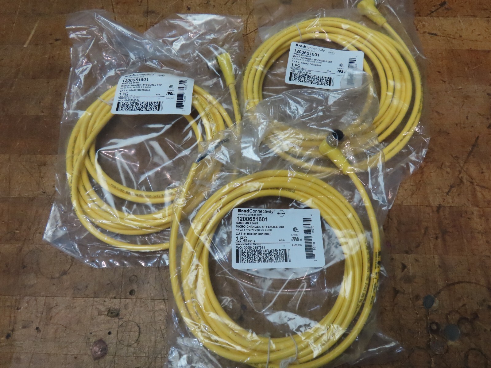Brad Connectivity 1200651601 micro-change cordset 4 pin female 90 degree