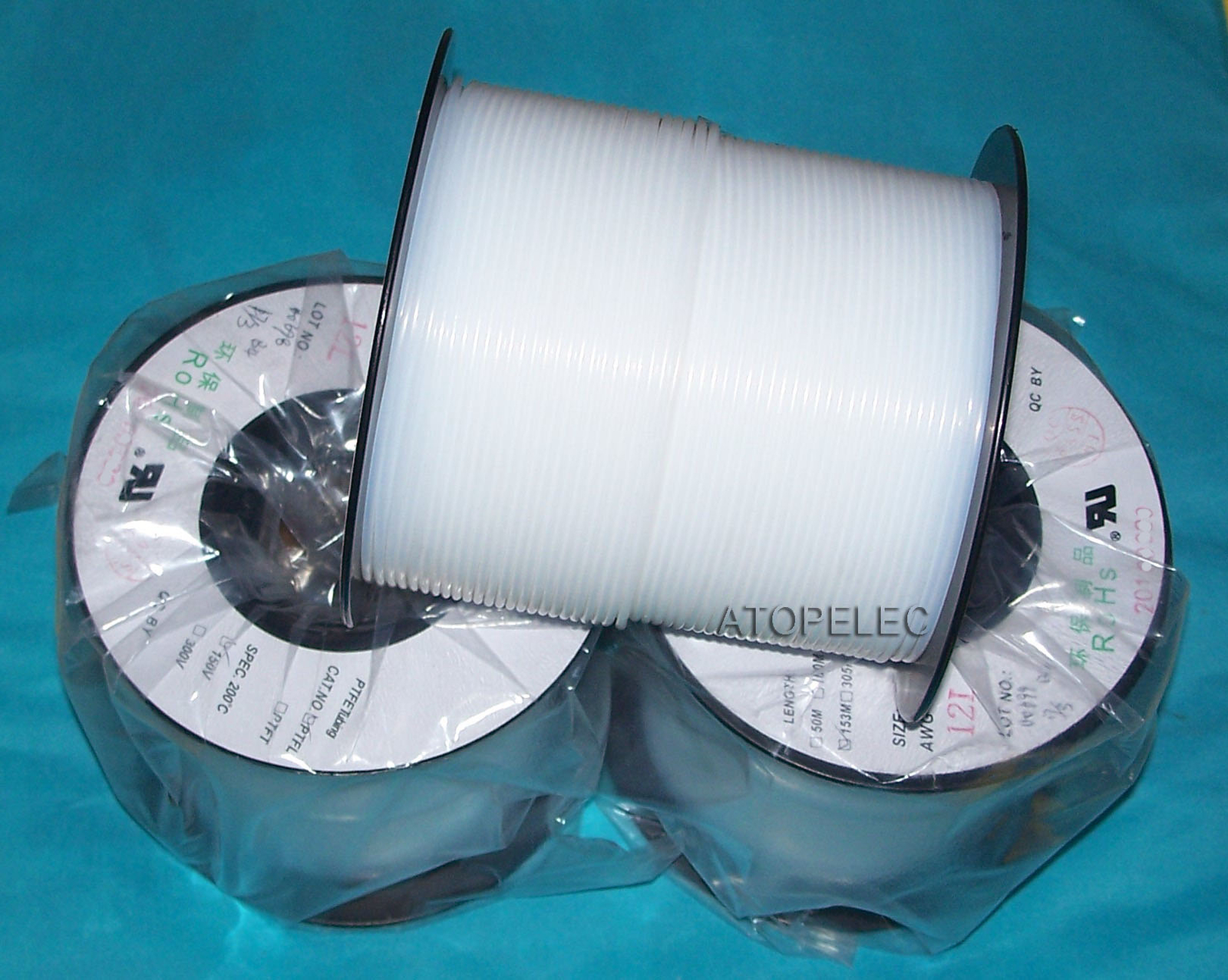 5M/20M ID 0.3mm-3.8mm PTFE F4 Tubing Rigid Pipe Heat Resistant 260℃ 150V-600V