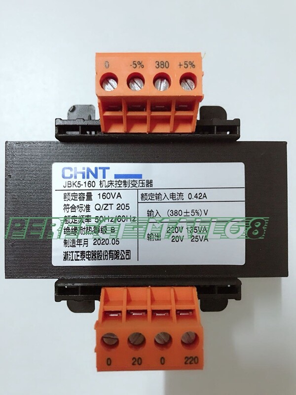 For CHNT Control Transformer JBK5-160 Output Voltage: 220V (135VA) 20V (25VA)