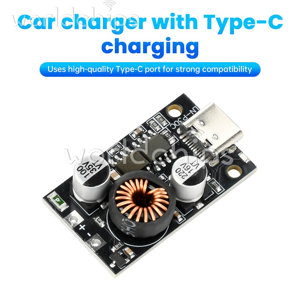 DC 10-30V 30W Mobile Power Fast Charging Module Car Charging Type C PD3.0 QC3.0