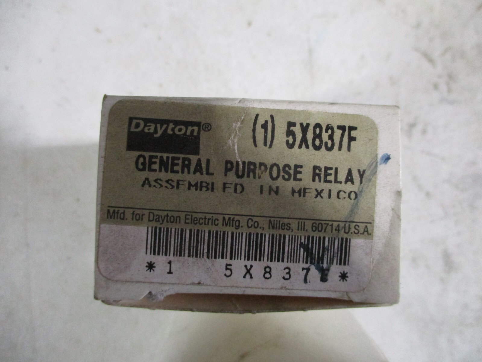 Dayton 5X837F General Purpose Relay NEW FREE SHIPPING