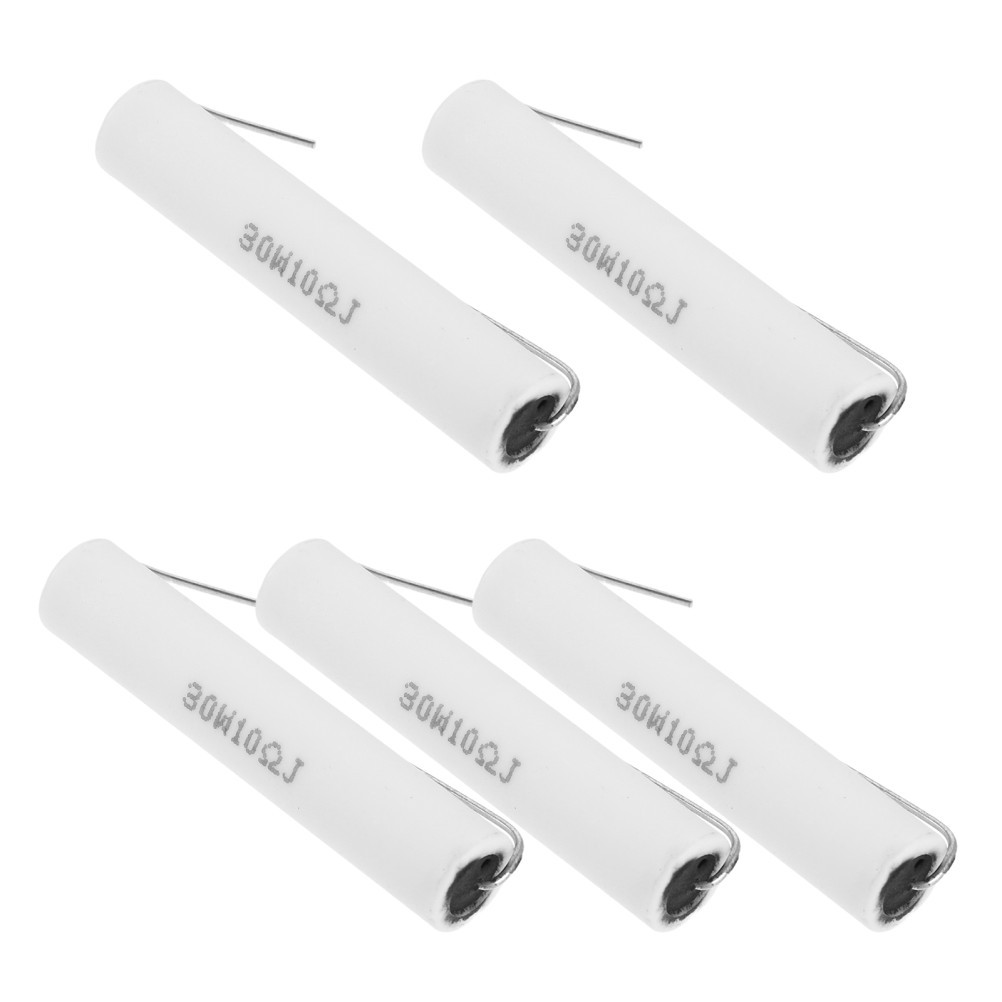 5pcs Ceramic Cement Resistor 30W 10 Ohm | Wirewound Resistor for Audio