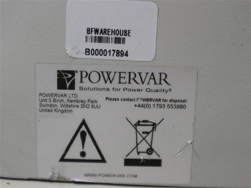 Powervar 1.2 ABC1250-22INT ABC125022INT Power Conditioner 230V 5.20A 50Hz