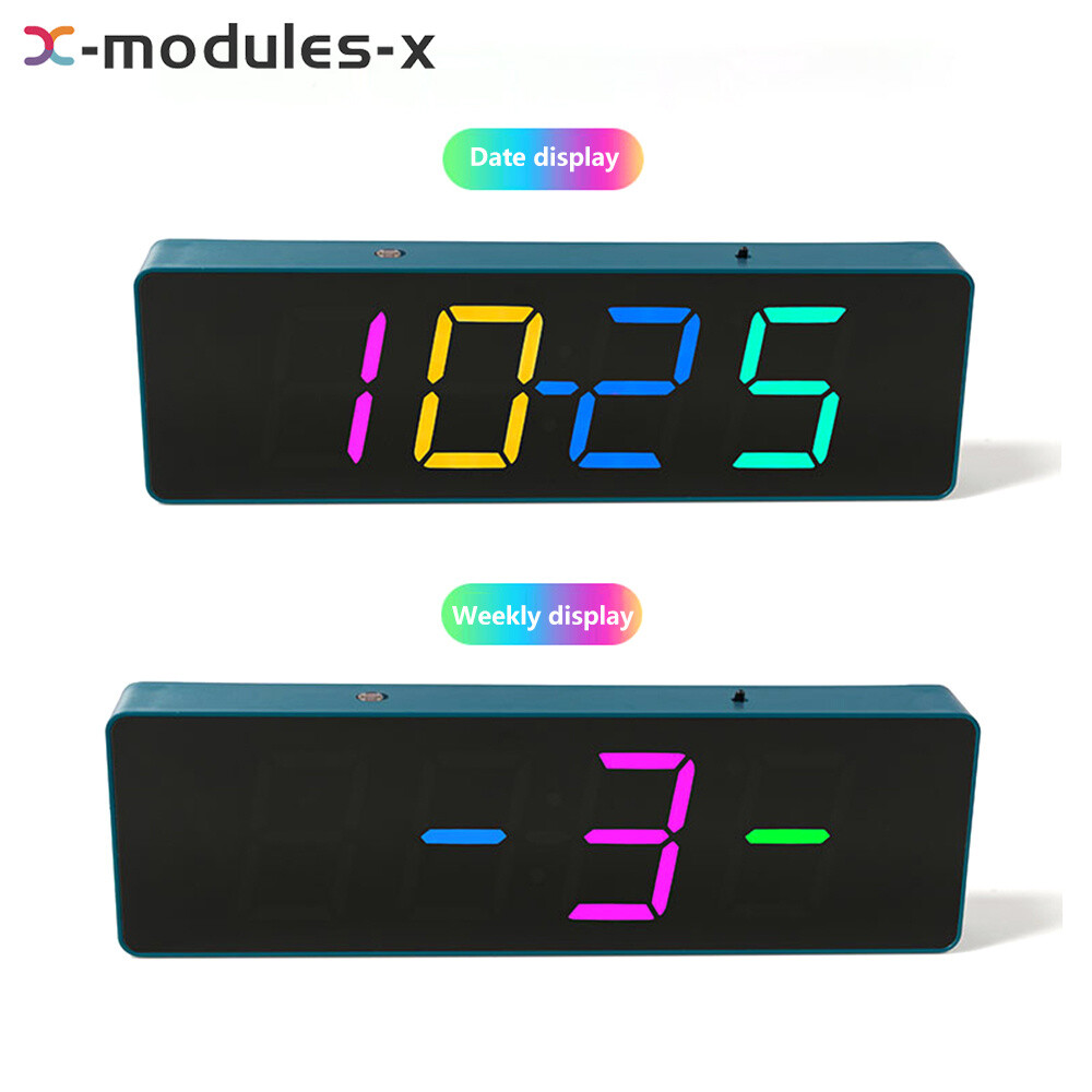 4Digit DIY Electronic Clock Kit LED Digital Clock Time Temperature Date Display