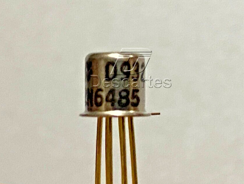 1pcs – National NS 2N6485 Dual N-Channel JFET – TO-71, Gold Pins, NOS, Genuine