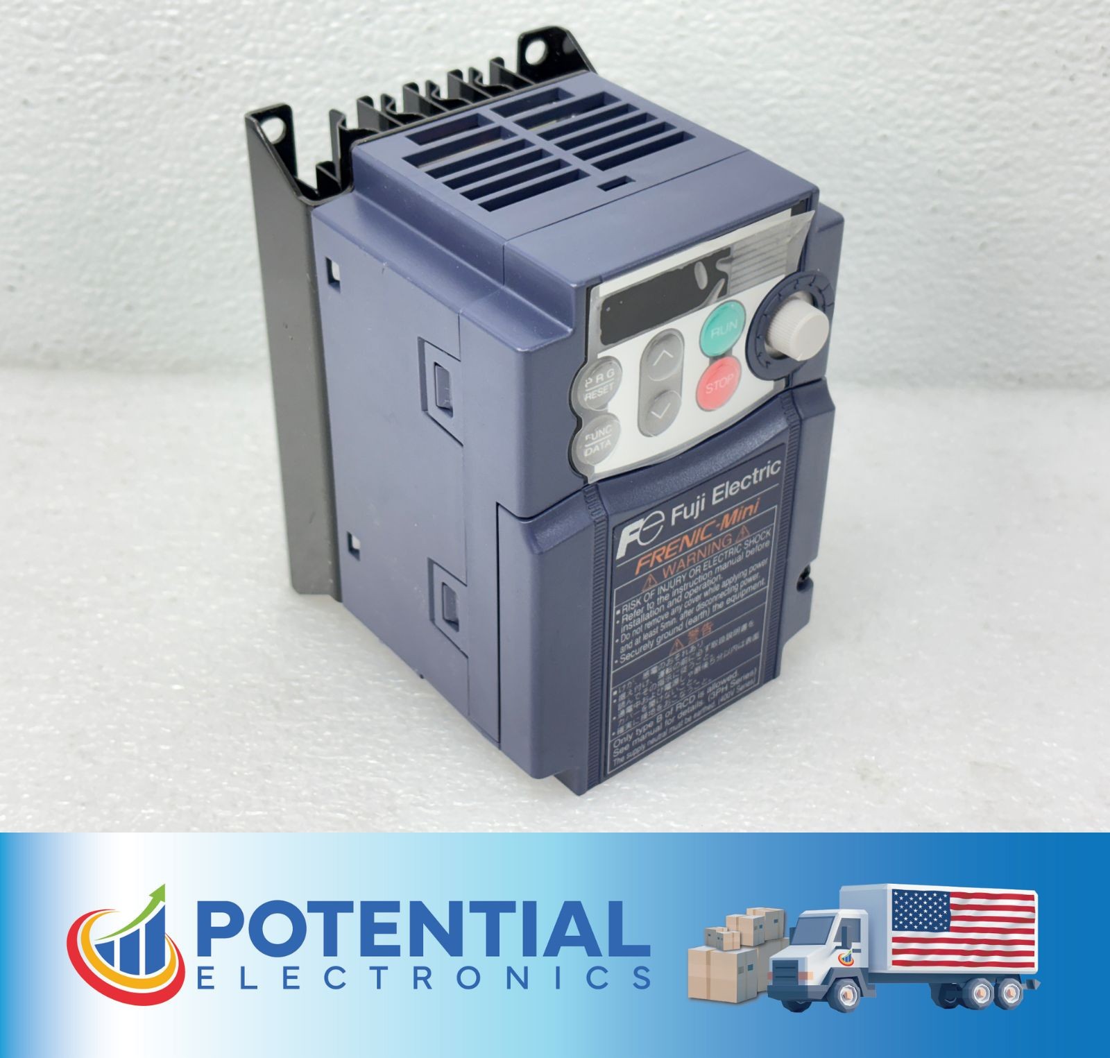 PRE OWNED | Fuji Electric FRN0.4C2S-7J FRENIC-Mini VFD AC Drive Inverter – Blue