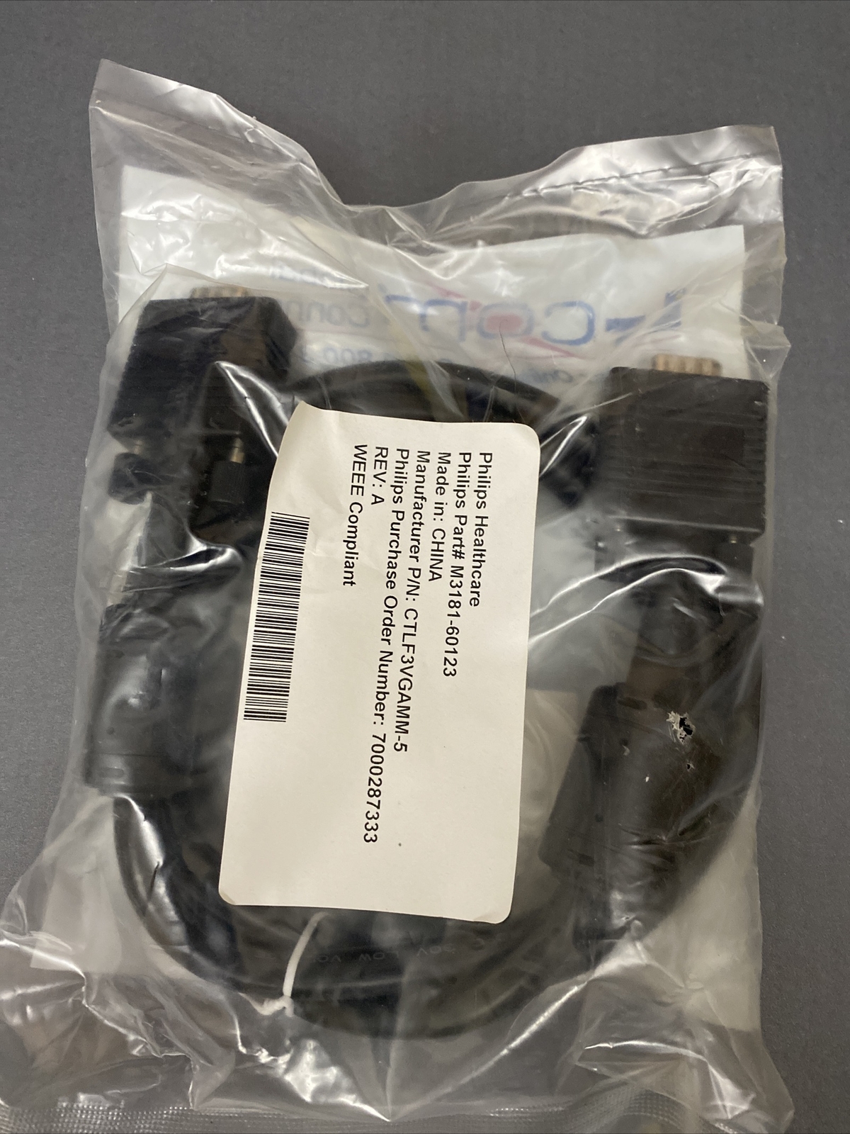 L-com CTLF3VGAMM-5 Premium Black 5′ VGA Cable Weee Compliant New Sealed Package
