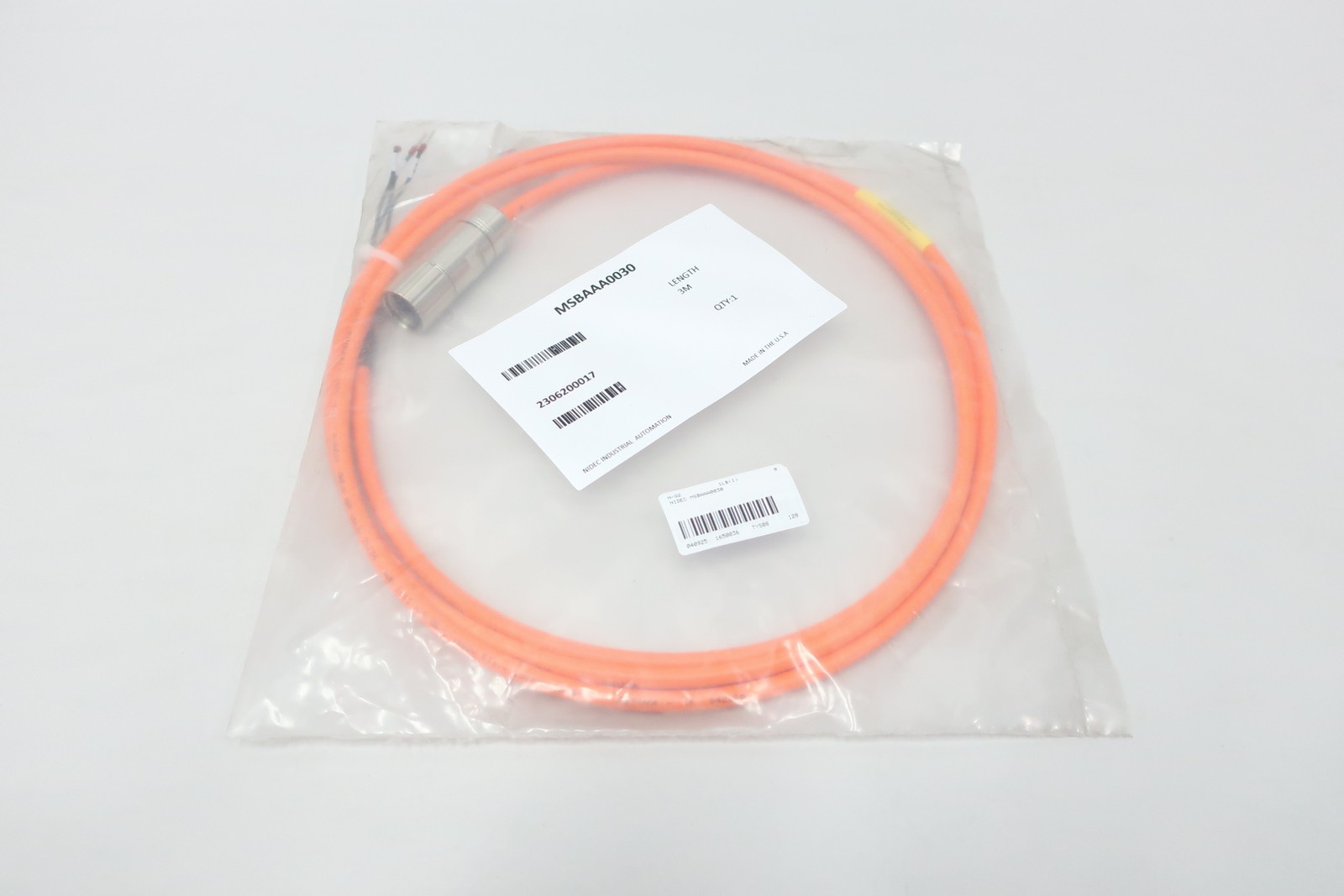 Nidec MSBAAA0030 Servo Power Cable 3m