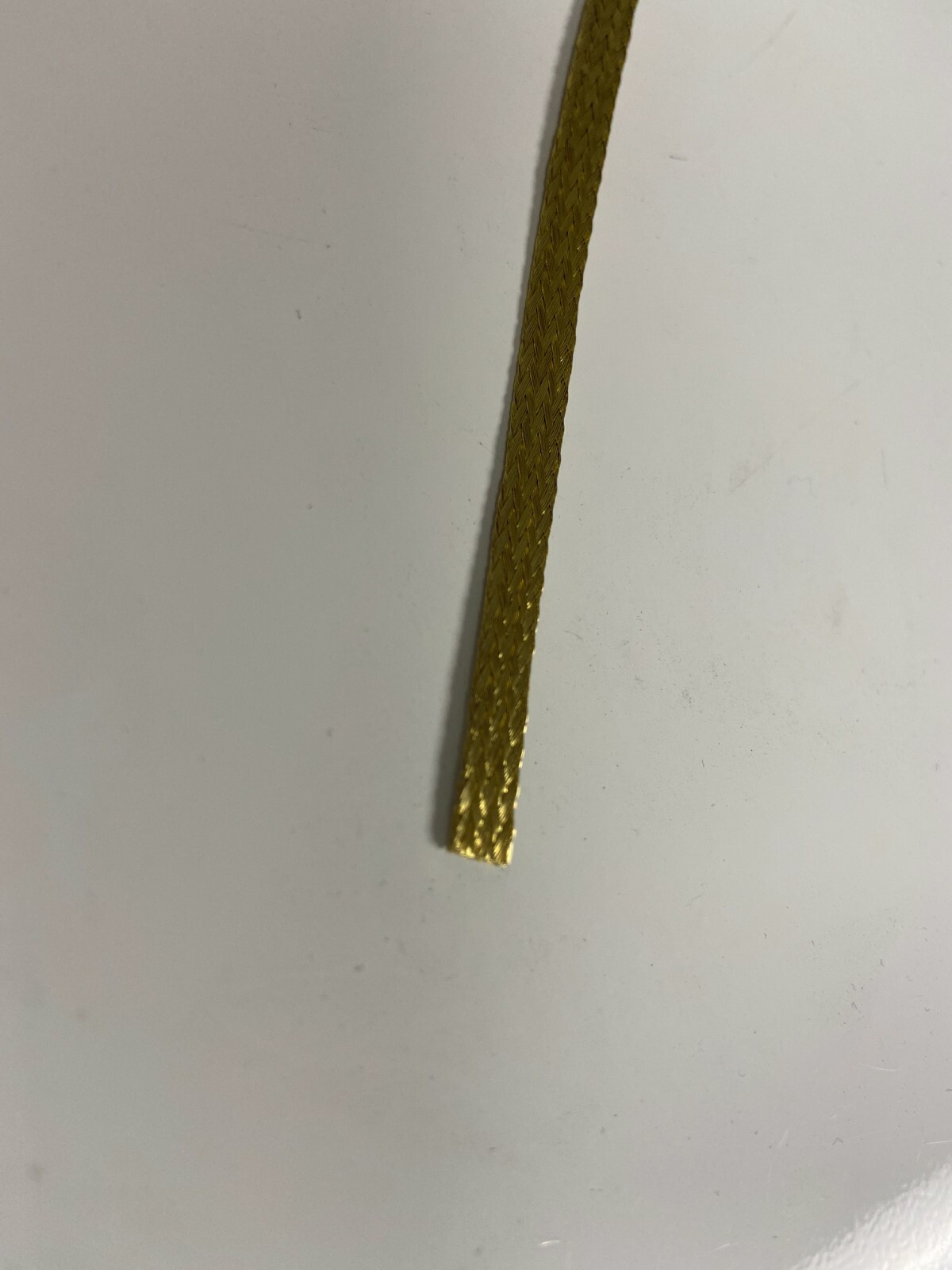 10 FEET 1/4 INCH BRAIDED GROUND STRAP GROUNDING BRASS Flat Braid MADE IN USA