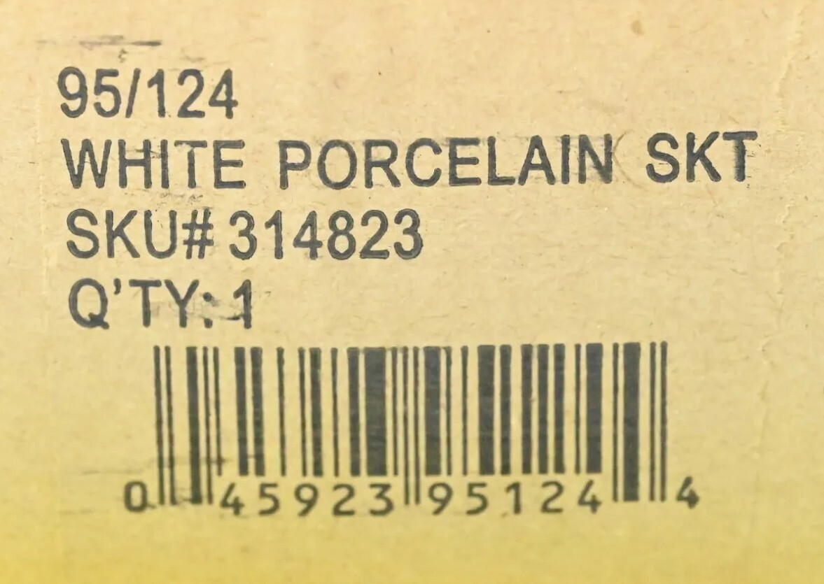 White Ceramic Porcelain Bulb Light Lamp Socket 250V 660W E136278 Sun-Lite