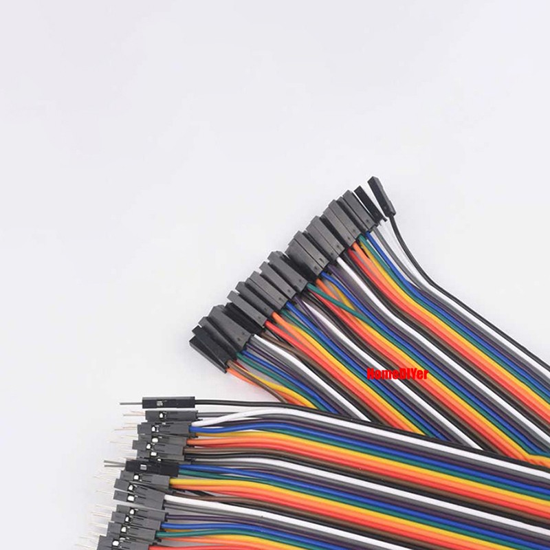 40PCS Dupont Jump Wires M-F M-M F-F Jumper Breadboard Cable Lead Hobby 10-40 Pin