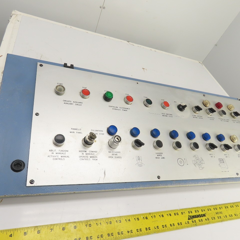 Sinico Operator Control Panel W/ E-Stop, Selector & Push Switches Indicators