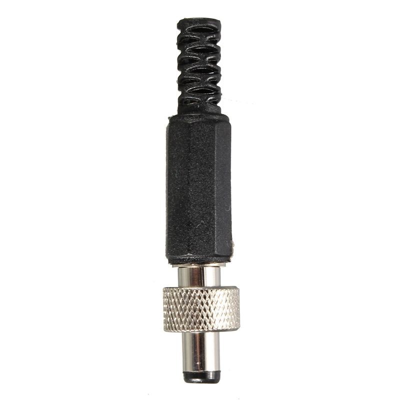 Screw Locking Metal Panel Mount Socket DC Power Connector Female Plug 2.1×5.5mm