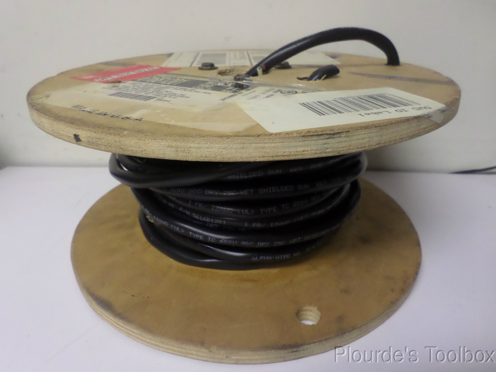 10ft New Alpha Wire Paired Cable, 12 AWG Shielded Stranded Copper, 5616B1201