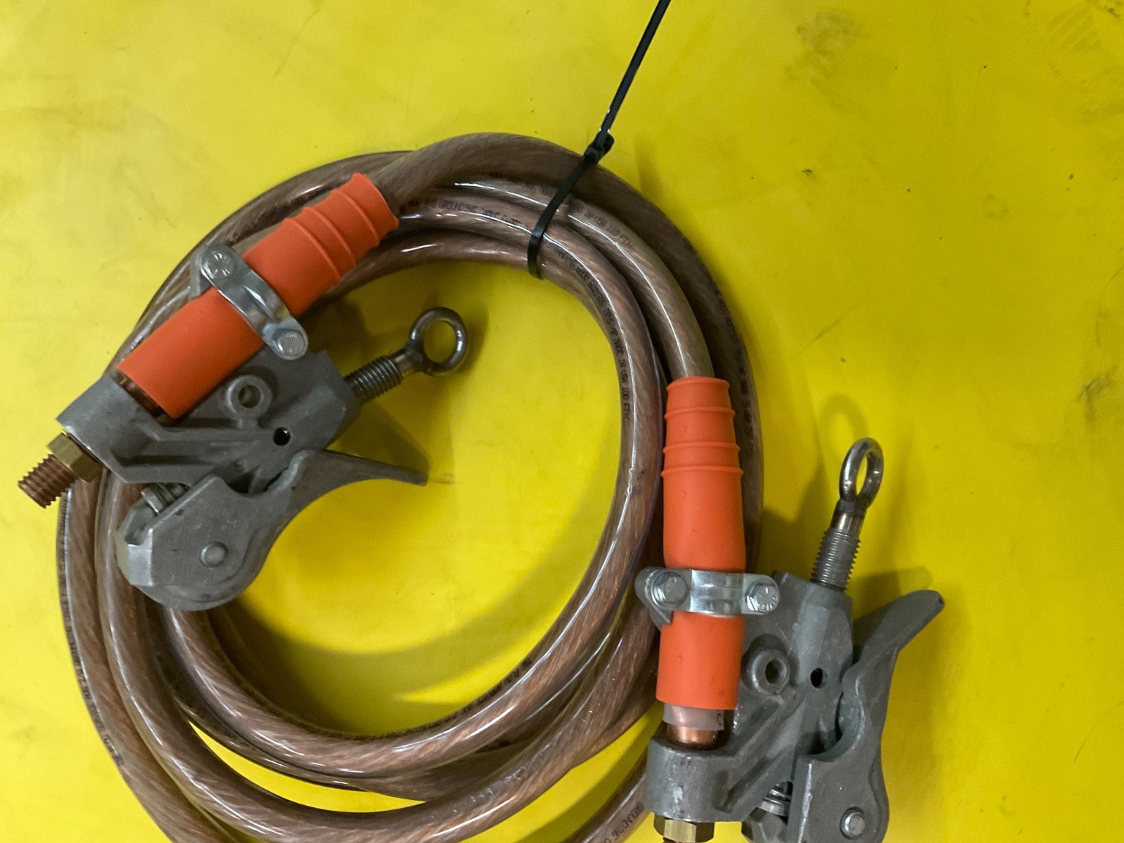 15foot 2/0 grounding cable with duckbills