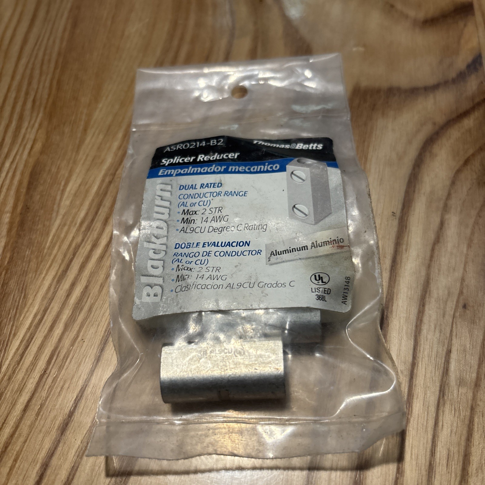 2- Blackburn ASR0214-B2 Splicer Reducer, #2 Thru #14AWG, CU / AL, Free US Ship
