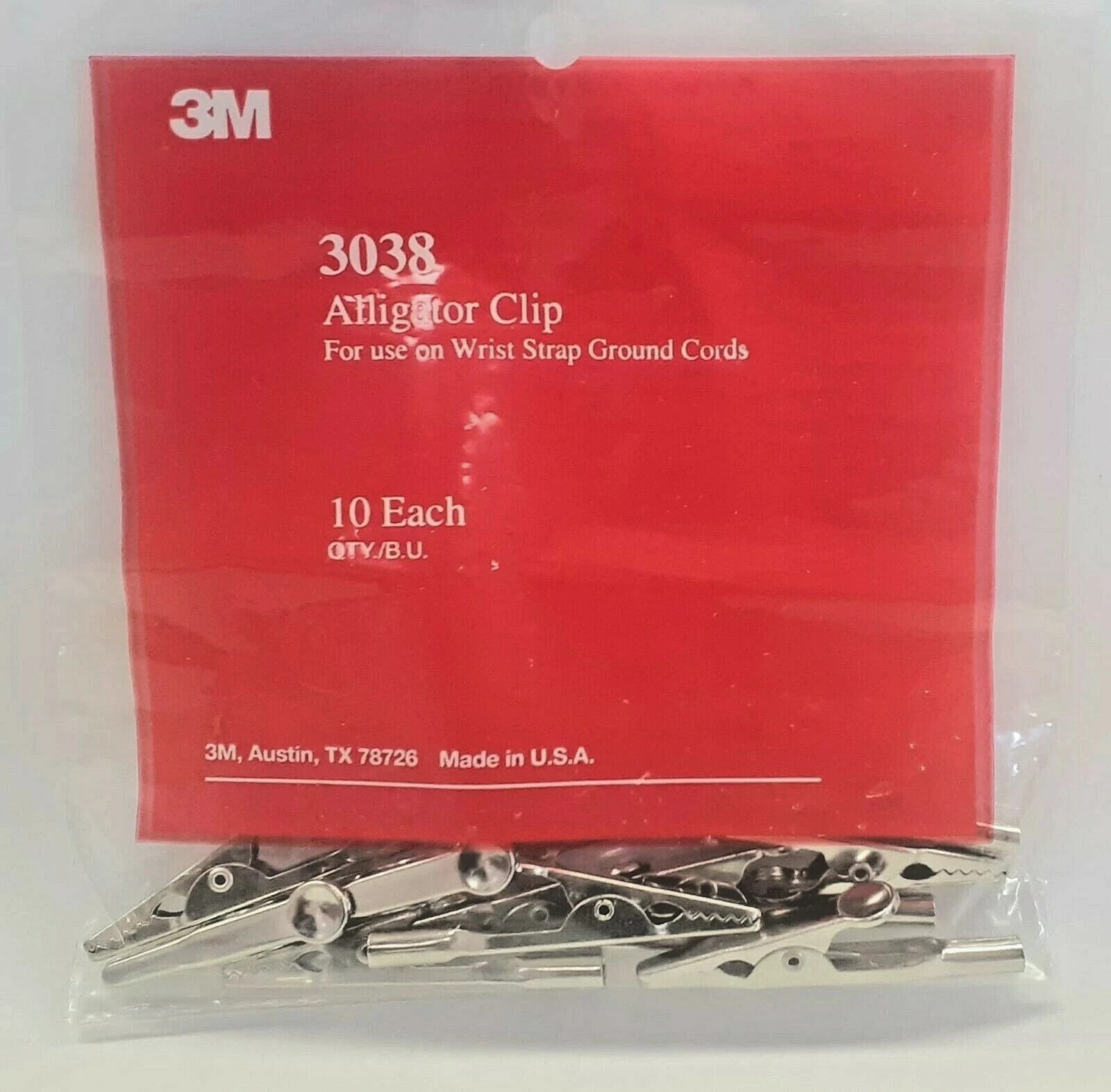 3M Uninsulated Alligator Clip 3038 – 10ea/Bag