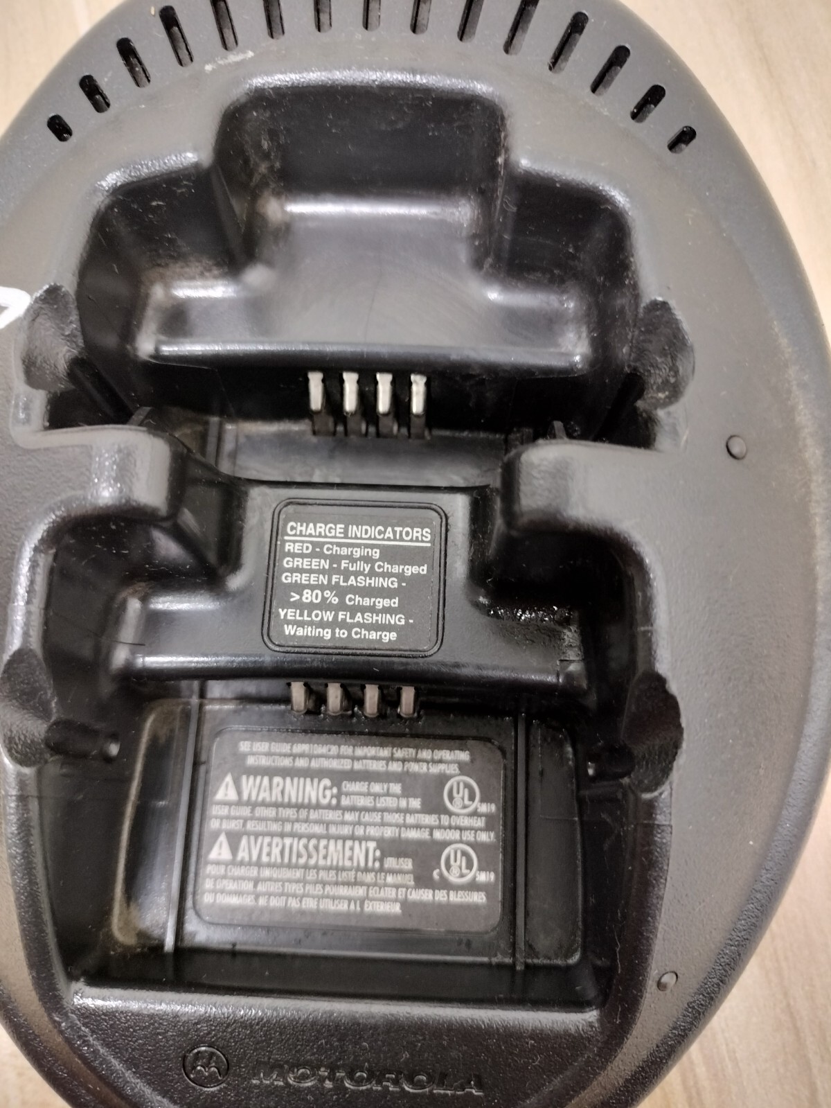 (LOT OF 10) Motorola NTN8103A Rapid DESK Charger w/ Adapter