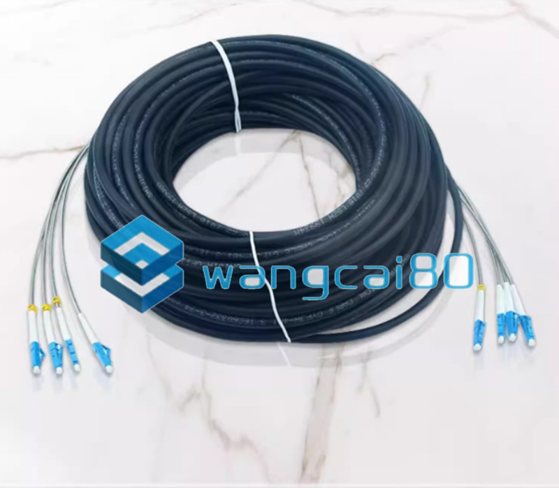 75M Outdoor LC-LC UPC 4 Strand 9/125Single Mode Fiber Optical Patch Cable -3456