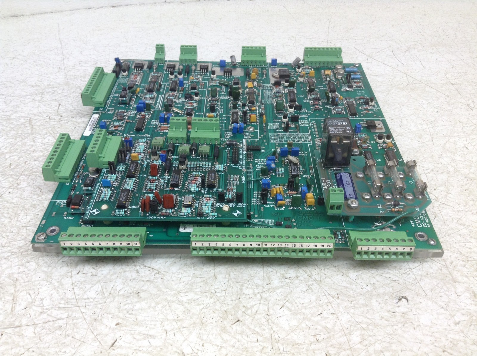 Rexroth CMC-1 0609 Rev 3A Circuit Board ES-43-A CMR-1 2900 Rev 0 HAF-1 RR-809735