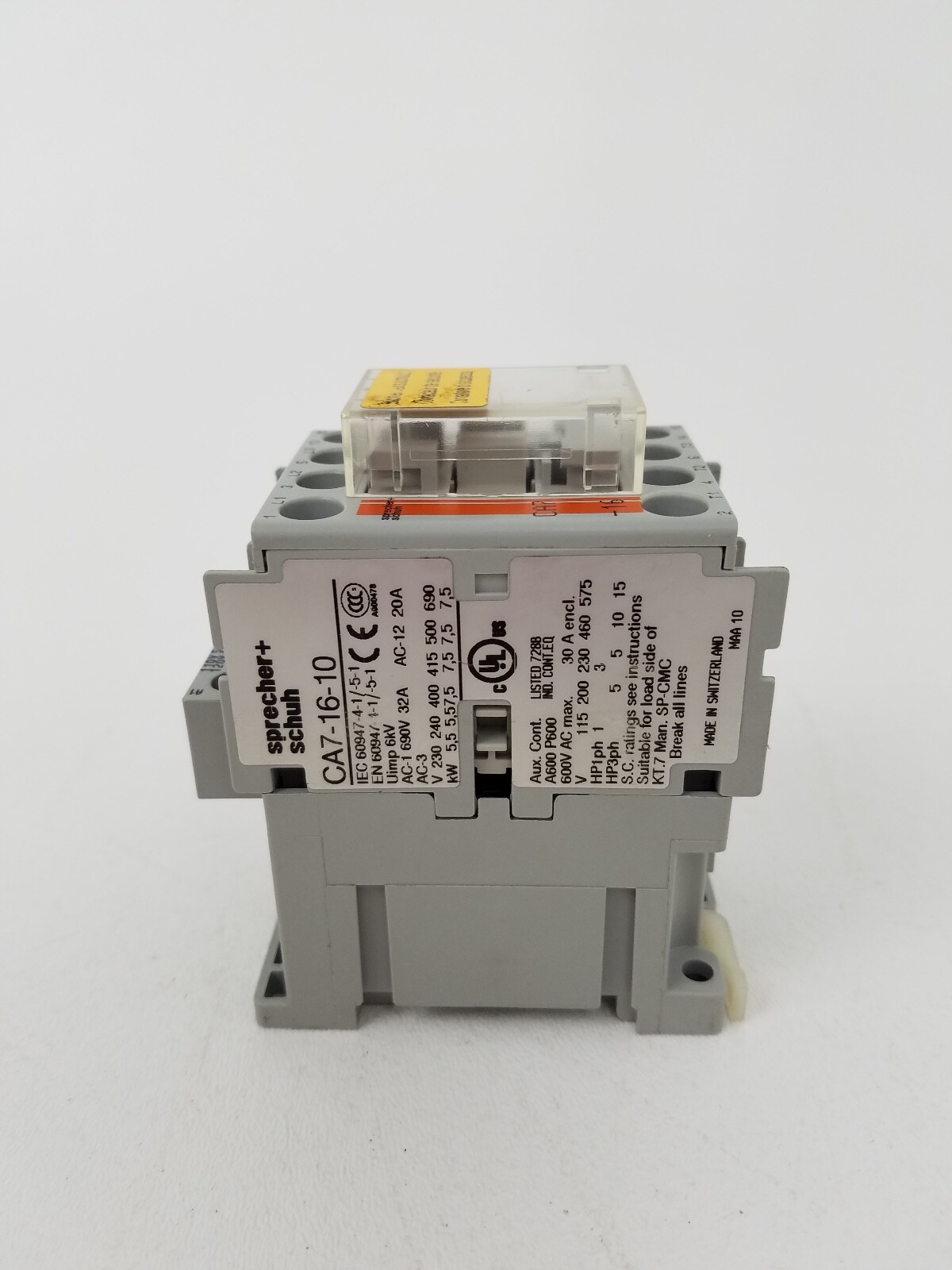 CA7-16-10 Sprecher + Schuh Contactor 120V Coil *Next Day Option*