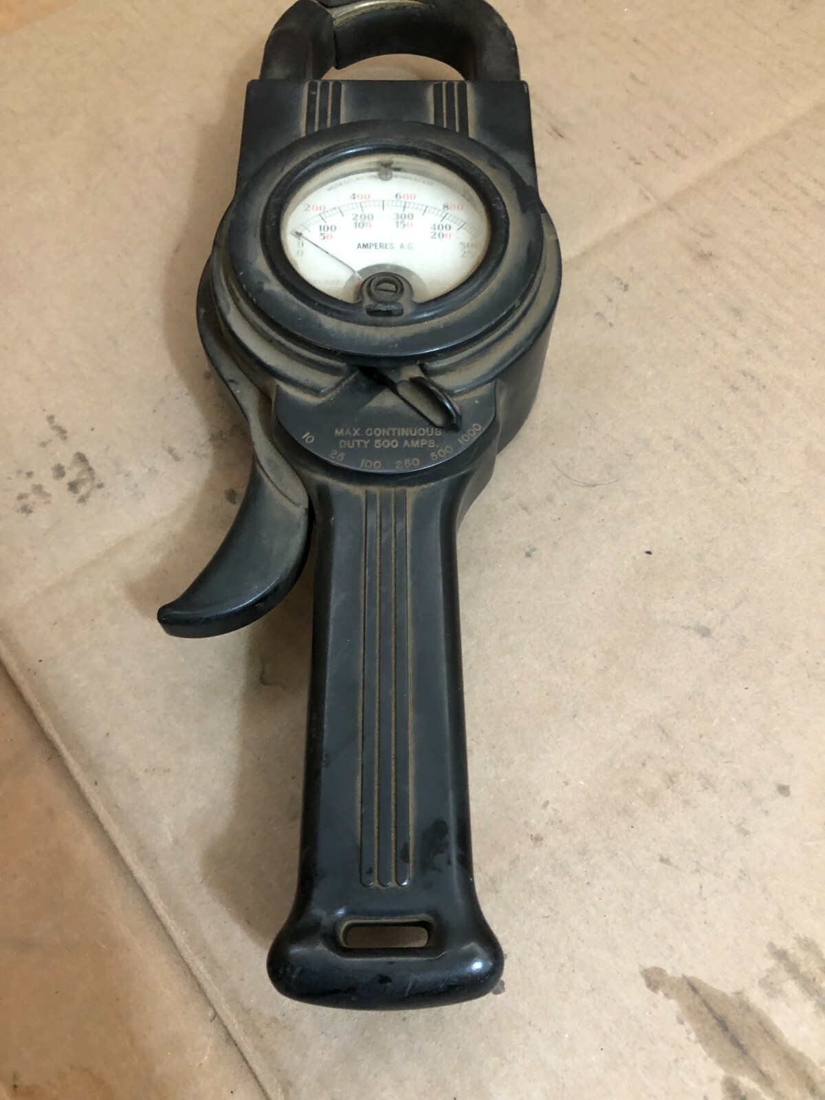 Weston 633 500 Amp Clamp-on Ammeter Amprobe Type A-1 *Made in USA* Amperes AC