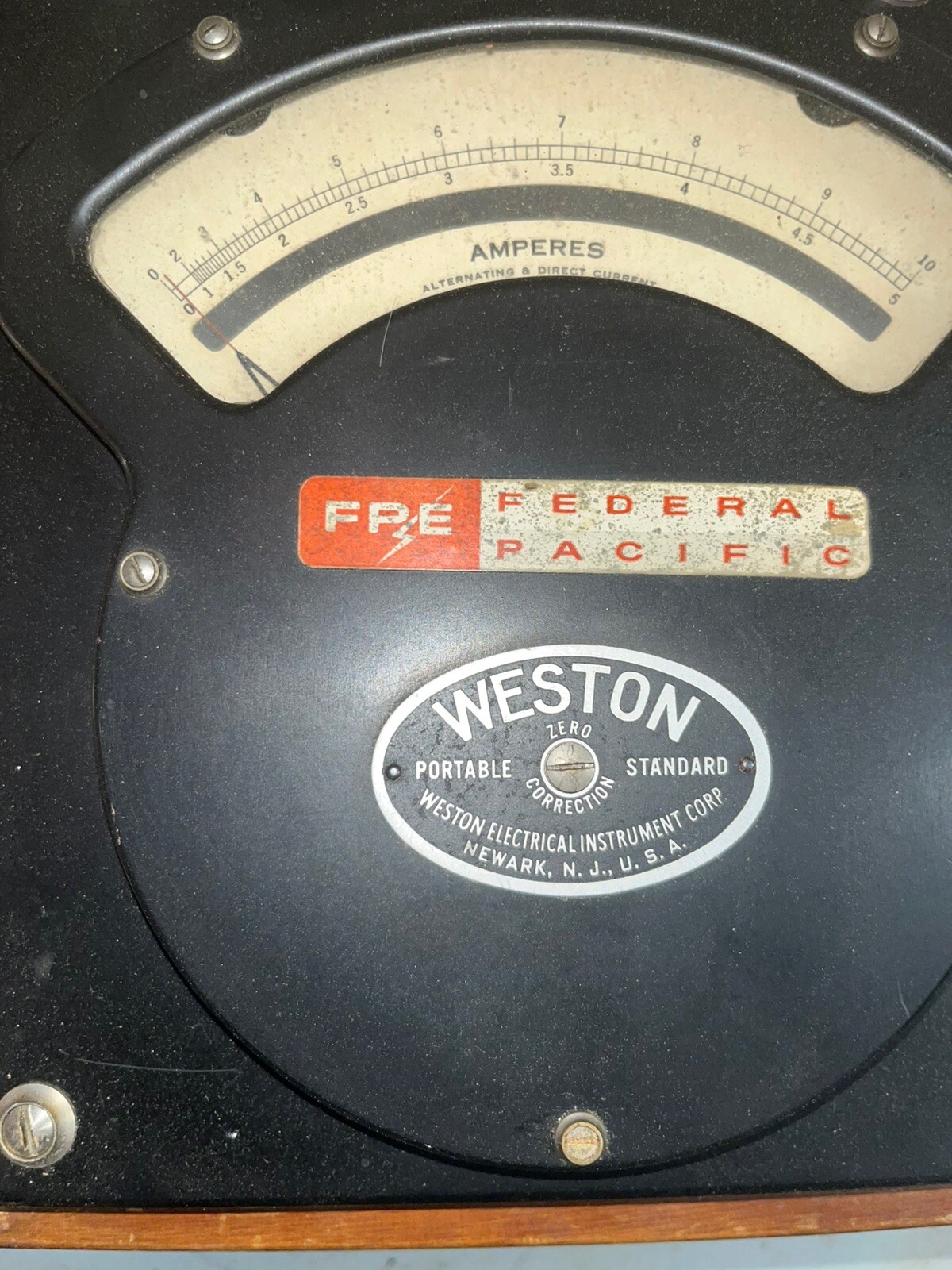 Vintage Weston AC-DC Ammeter Model 370