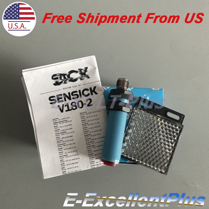 Photoelectric Sensor VL1802P42436 For Sick VL180-2P42436 6037496 10-30VDC 4-Pins