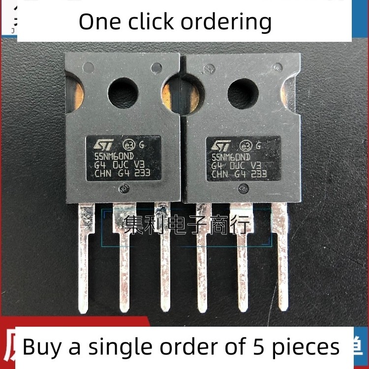 5 pieces 55NM60ND STW55NM60ND TO-247 600V 51A MOS