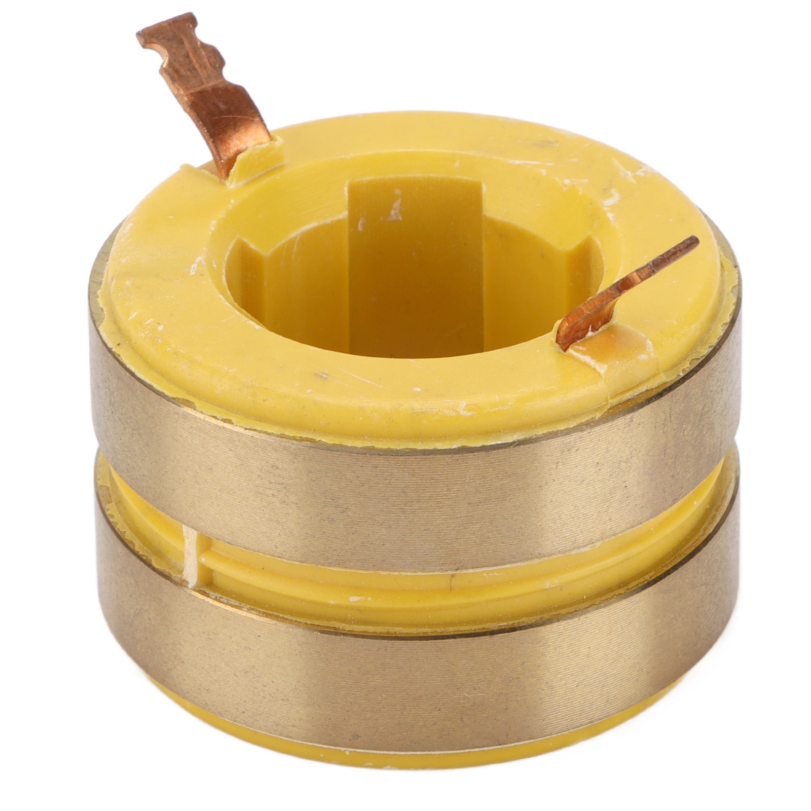 Slip Ring Brass Conductive Collector 2 Way 22mm ID 38mm OD For 168F Generators