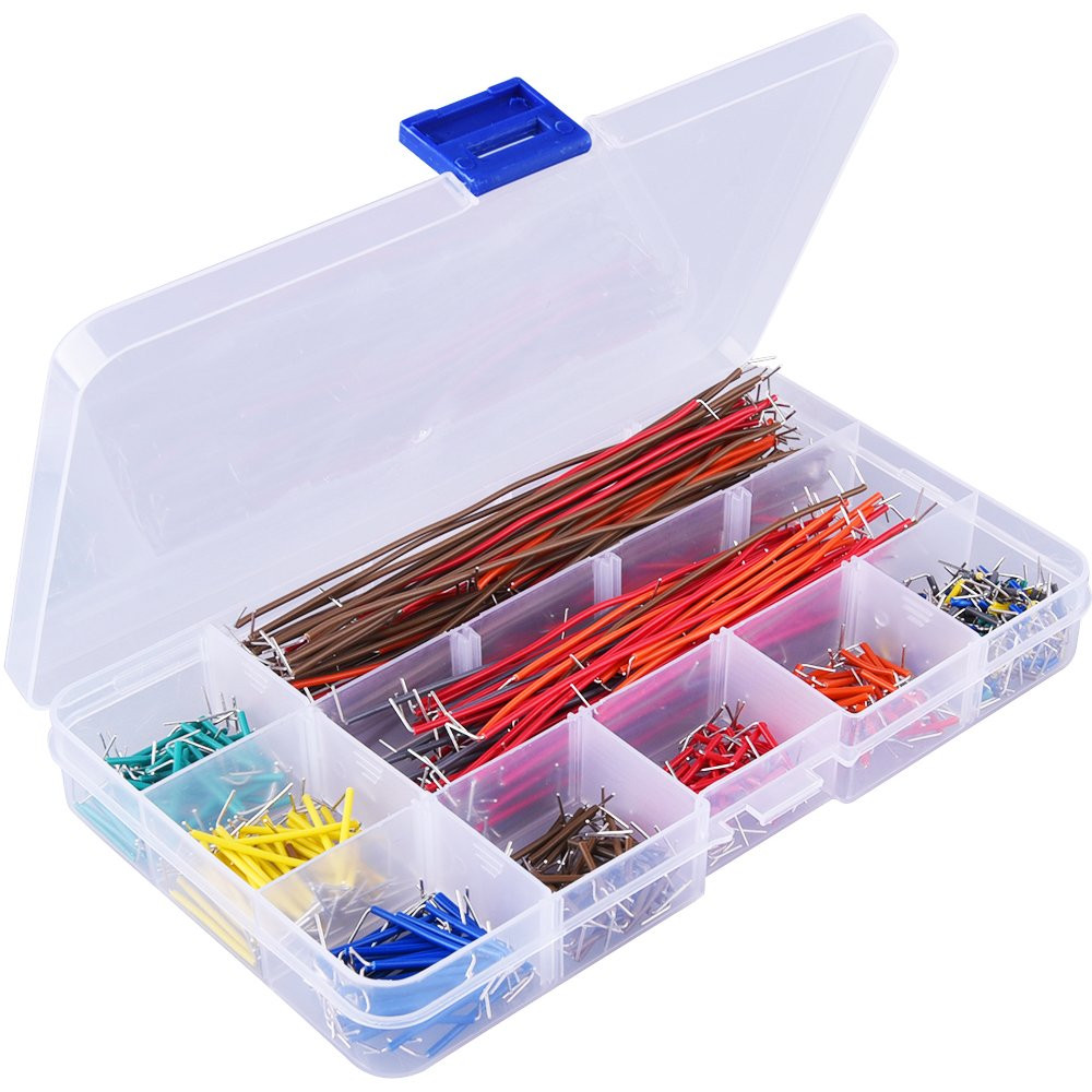 AUSTOR 560 Pieces Jumper Wire Kit 14 Lengths Assorted Preformed Breadboard Jumpe