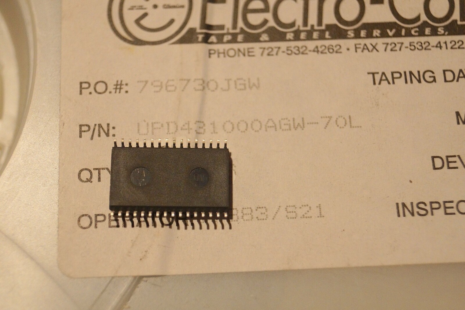 1x NEC D431000AGW-70L UPD431000AGW-70L D431000 UPD431000 SRAM SURFACE MOUNT IC