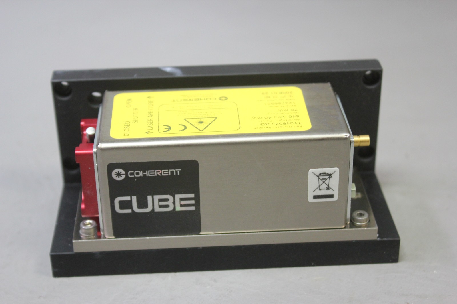 COHERENT CUBE 640nm 40mW LASER DIODE SYSTEM 1124807